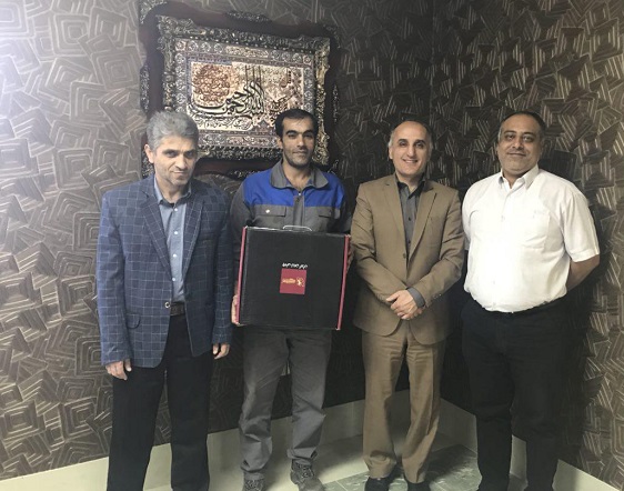 مراسم قدردانی از آقای احسان چیمه زارع